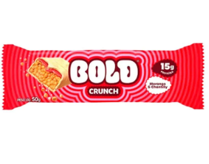 BARRA PROTEICA CRUNCH SABOR MORANGO E CHANTILLY 50G BOLD