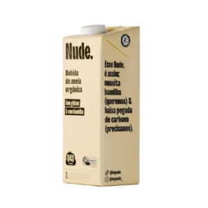BEBIDA DE AVEIA SABOR BAUNILHA ORGÂNICO 1L NUDE