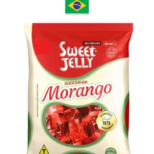 BALAS DE AGAR-AGAR SABOR MORANGO 200G SWEET JELLY