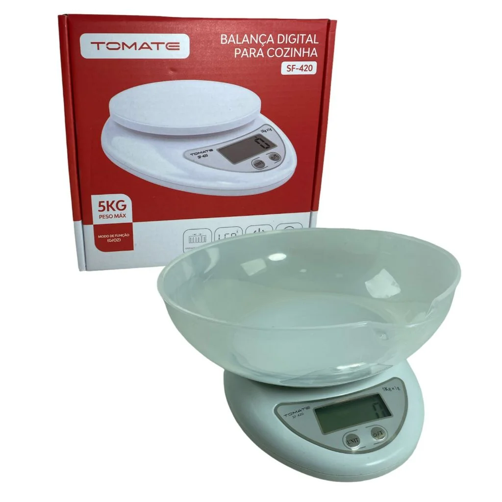 BALANÇA DIGITAL DE COZINHA ATÉ 5KG TOMATE