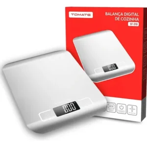 BALANÇA DIGITAL DE COZINHA EM INOX ATÉ 10KG TOMATE