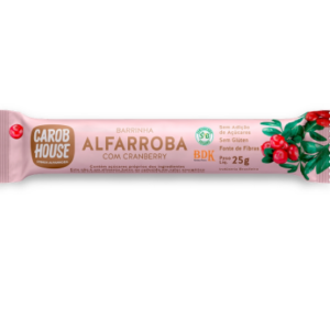 BARRINHA DE ALFARROBA COM CRANBERRY 25G CAROB HOUSE