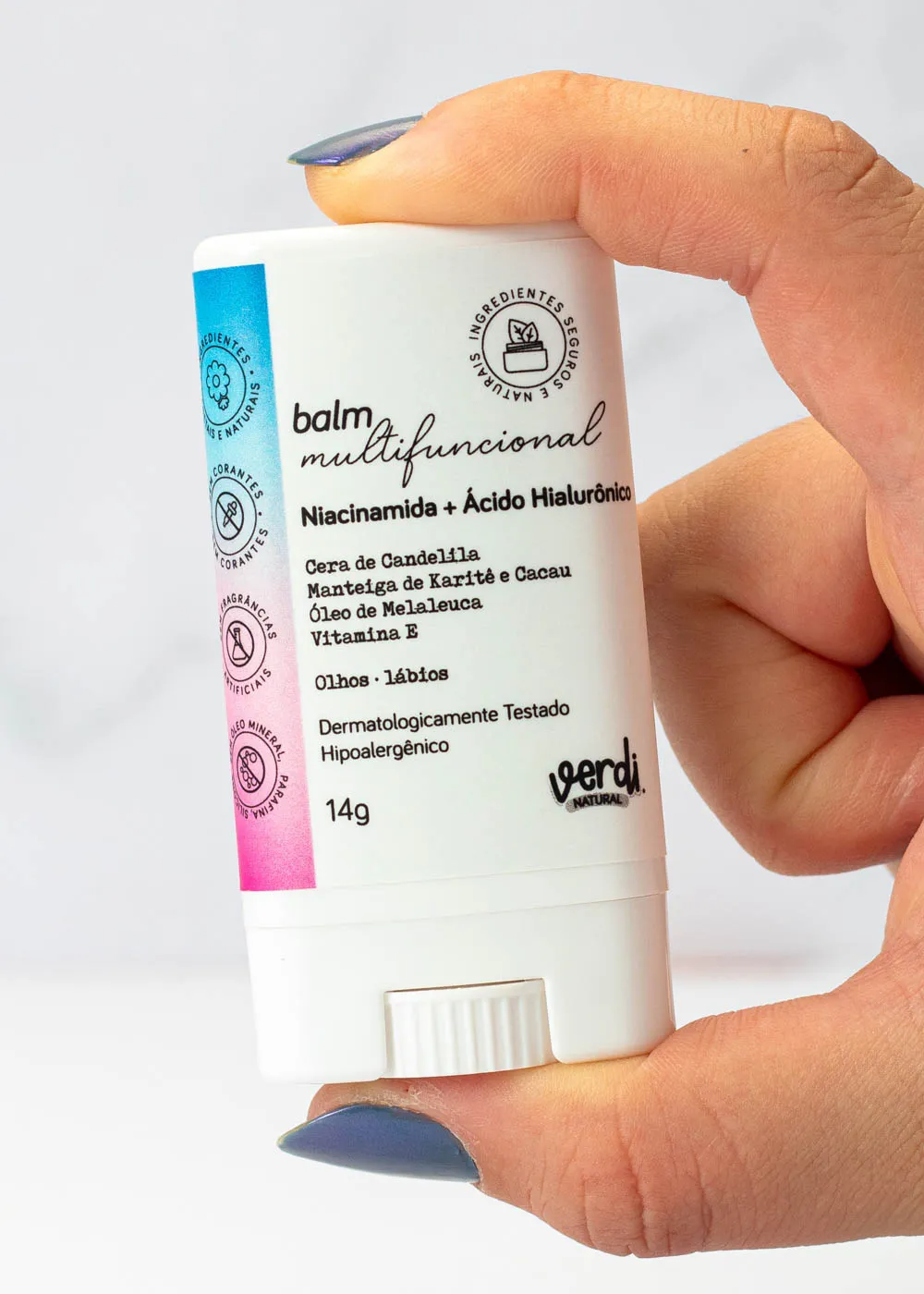 BALM MULTIFUNCIONAL OLHOS E LÁBIOS 14G VERDI NATURAL