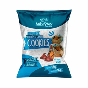 BISCOITO PROTEICO SABOR COOKIES 45G WHEYVIV