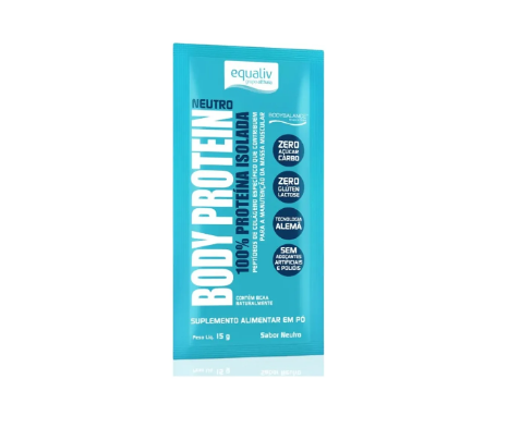 BODY PROTEIN SABOR NEUTRO SACHÊ 15G EQUALIV