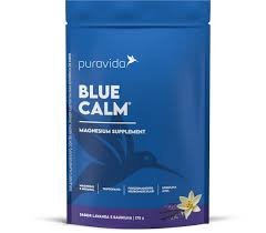 BLUE CALM MAGNESIUM SUPPLEMENT SABOR LAVANDA E BAUNILHA 175G PURAVIDA