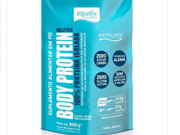 BODY PROTEIN SABOR NEUTRO 900G EQUALIV