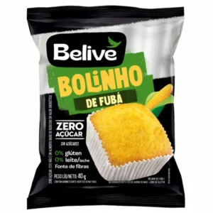 BOLINHO DE FUBÁ ZERO AÇÚCAR 40G BELIVE