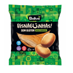 BISNAGUINHA MULTIGRÃOS SEM GLÚTEN 200G BELIVE