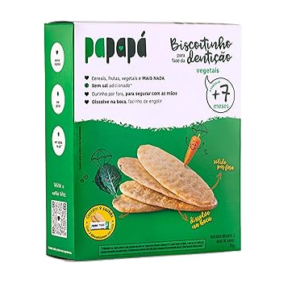BISCOITO DENTIÇÃO VEGETAIS 36G PAPAPÁ