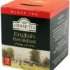BLACK TEA ENGLISH BREAKFAST C/ 10 SACHÊS AHMAD TEA LONDON