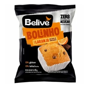BOLINHO DE LARANJA COM GOTAS DE CHOCOLATE 40G BELIVE