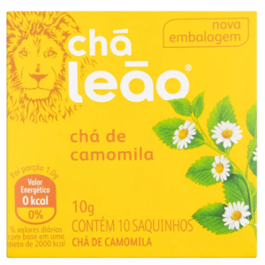 CHÁ CAMOMILA COM 10 SACHÊS LEÃO