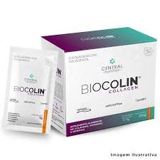 BIOCOLIN COLLAGEN C/ 30 SACHÊS 210G SABOR TANGERINA CENTRAL NUTRITION