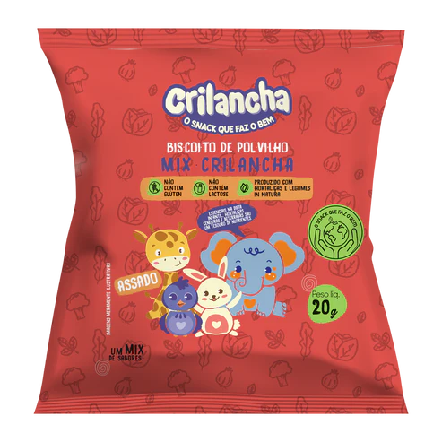 BISCOITO DE POLVILHO MIX DE SABORES 20G CRILANCHA