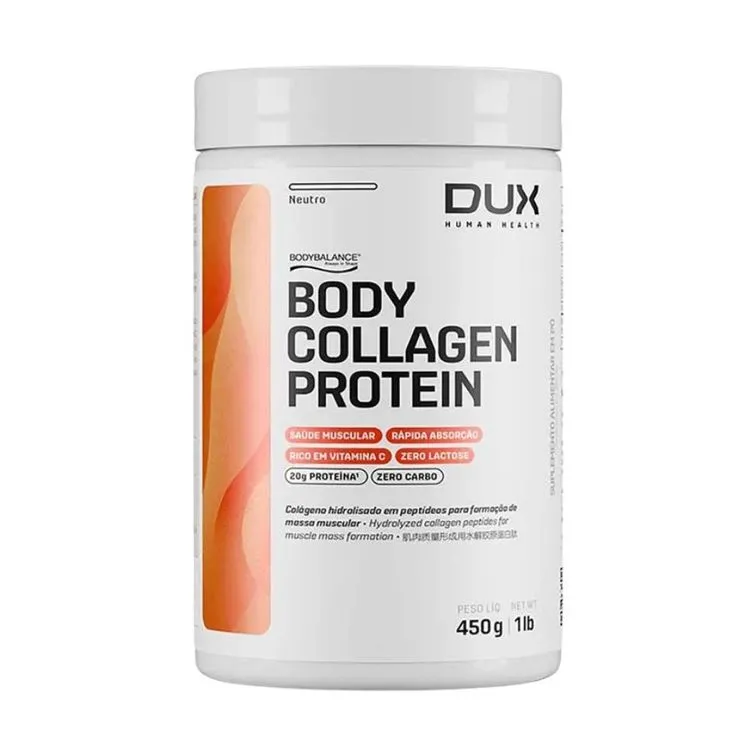BODY COLLAGEN PROTEIN SABOR NEUTRO 450G DUX HUMAN HEALTH