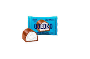 BOMBOM DE CHOCOLATE AO LEITE RECHEADO COM MARSHMALLOW ZERO AÇÚCAR 11,5G GOLDKO