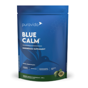 BLUE CALM MAGNESIUM SUPPLEMENT SABOR LIMÃO E MARACUJÁ 350G PURAVIDA