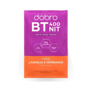 BT 400 NIT PRÉ E INTRA TREINO SACHÊ SABOR LARANJA E MORANGO 30G DOBRO