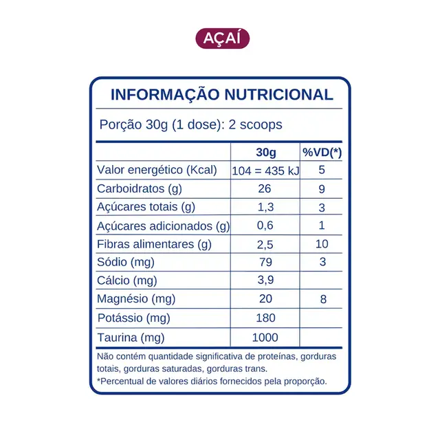 BT 400 NIT COM TAURINA SABOR AÇAÍ 450G DOBRO