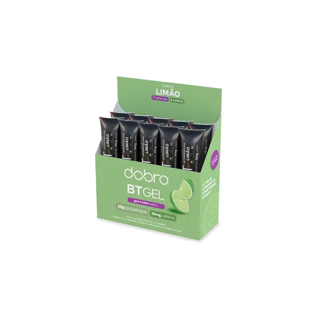 BT GEL COM CAFEÍNA SABOR BETERRABA COM LIMÃO 30G DOBRO