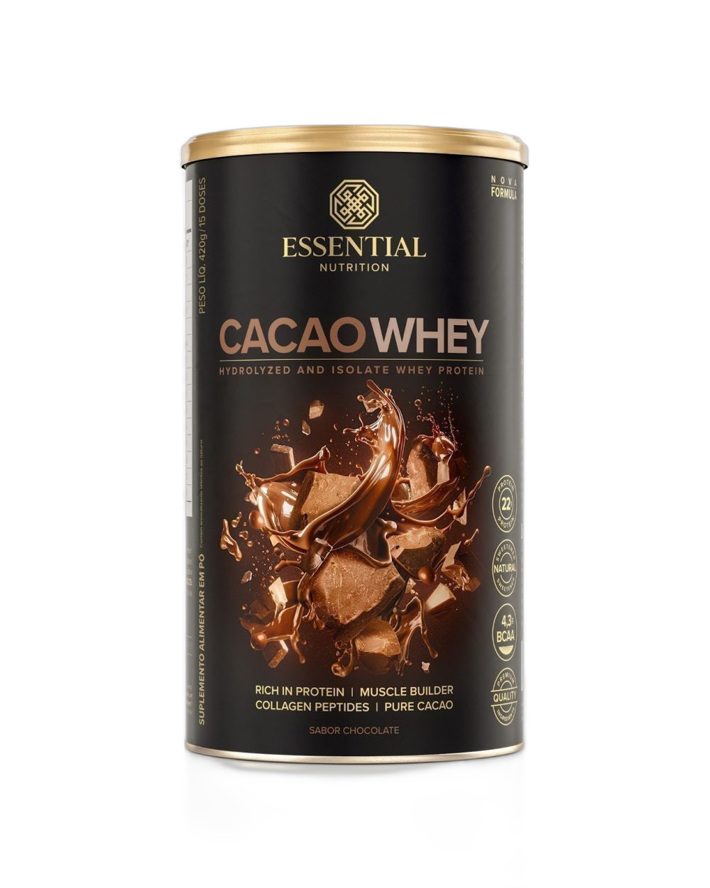 CACAO WHEY 420G ESSENTIAL NUTRITION