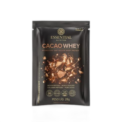 CACAO WHEY SACHÊ 28G ESSENTIAL NUTRITION