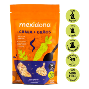 CANJA + GRÃOS COM QUINOA, ARROZ BASMATI E MANDIOQUINHA 120G MEXIDONA