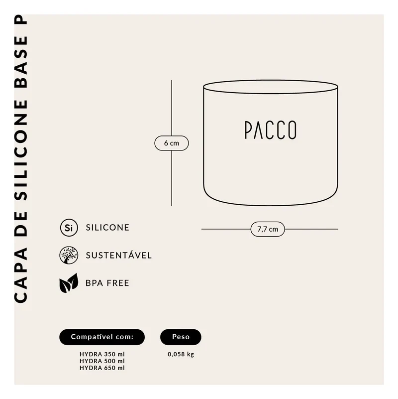 CAPA DE SILICONE BASE P COR TURQUESA PACCO