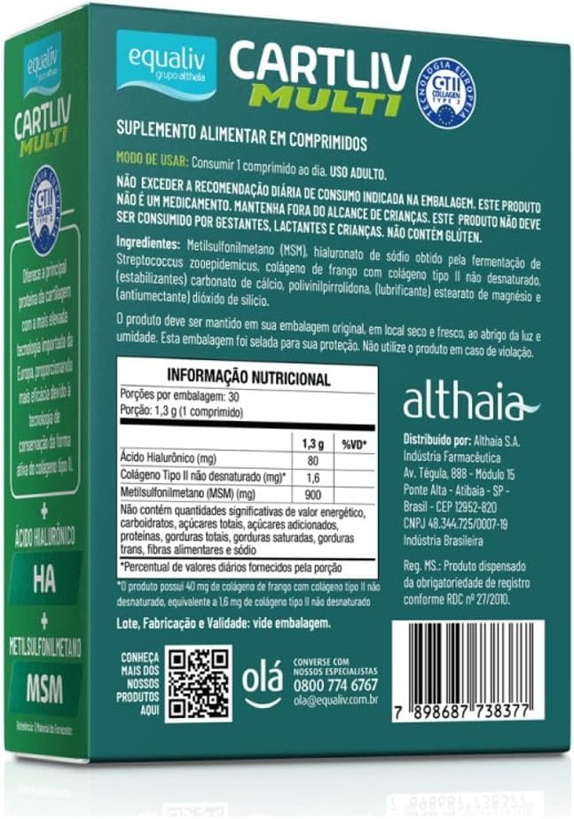 CARTLIV MULTI COM 3O COMPRIMIDOS EQUALIV