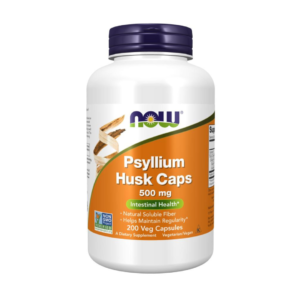 CASCA DE PSYLLIUM 500MG 200 VEG CAPSULES NOW