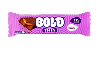 BARRA DE PROTEÍNA THIN SABOR CARAMELO CROCANTE 40G BOLD