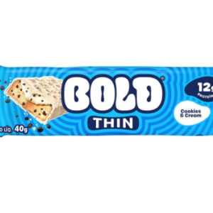 BARRA DE PROTEÍNA THIN SABOR COOKIES E CREAM 40G BOLD