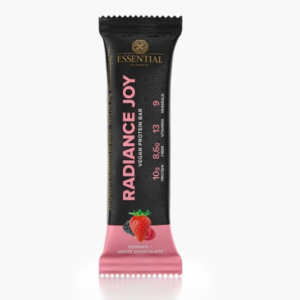 BARRA DE PROTEÍNA VEGANA RADIANCE JOY SABOR BERRIES 50G ESSENTIAL NUTRITION
