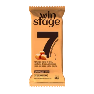 BARRA DE PROTEÍNA SABOR CARAMELO E COCO 54G WINSTAGE