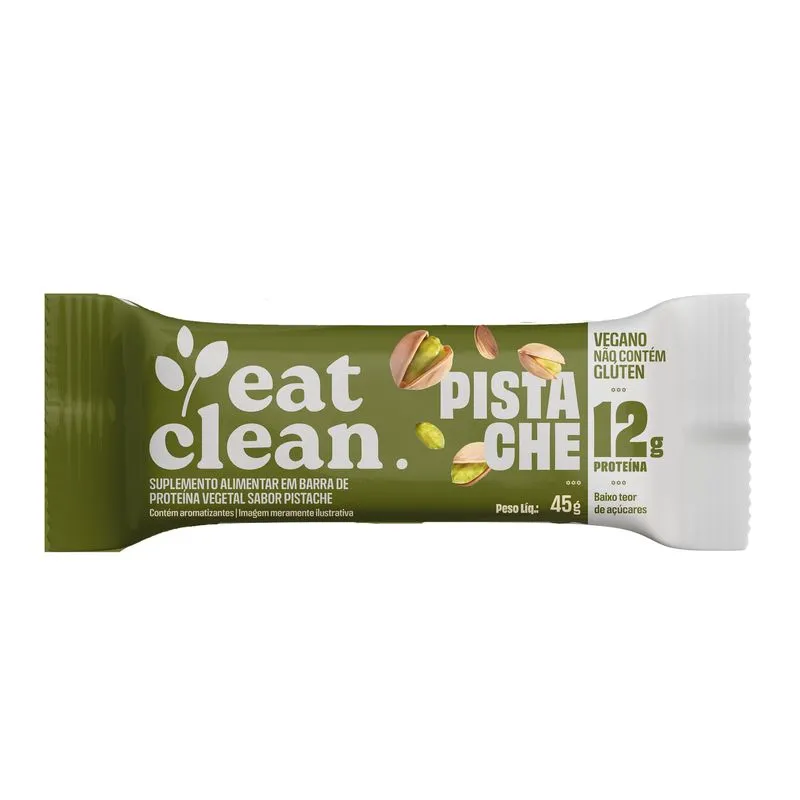 BARRA DE PROTEÍNA SABOR PISTACHE 45G EAT CLEAN