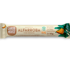 BARRINHA DE ALFARROBA COM BANANA 30G CAROB HOUSE