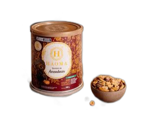 BOMBOM DE AMENDOIM LINHA STEVIA 160G HAOMA