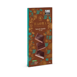 BARRA DE CHOCOLATE AO LEITE LINHA STEVIA 75G HAOMA