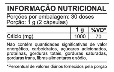 CÁLCIO DE OSTRAS 500MG 60 CÁPS PERFEITA ALQUÍMIA