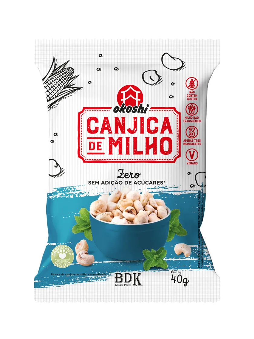 CANJICA DE MILHO ZERO 40G OKOSHI