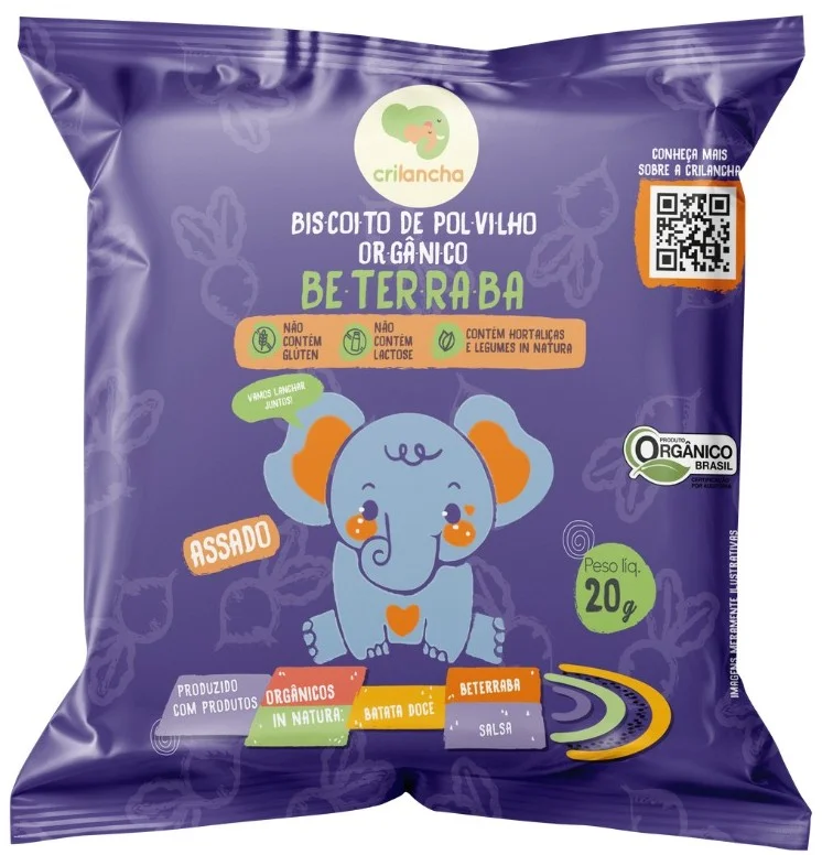 BISCOITO DE POLVILHO BETERRABA 20G CRILANCHA
