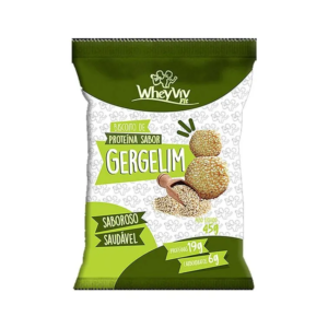 BISCOITO PROTEICO SABOR GERGELIM 45G WHEYVIV