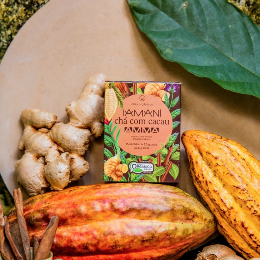 CHÁ CACAU AMMA 15 SACHÊS IAMANI