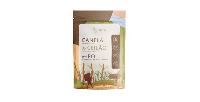 CANELA DO CEILÃO EM PÓ 60G SOULY